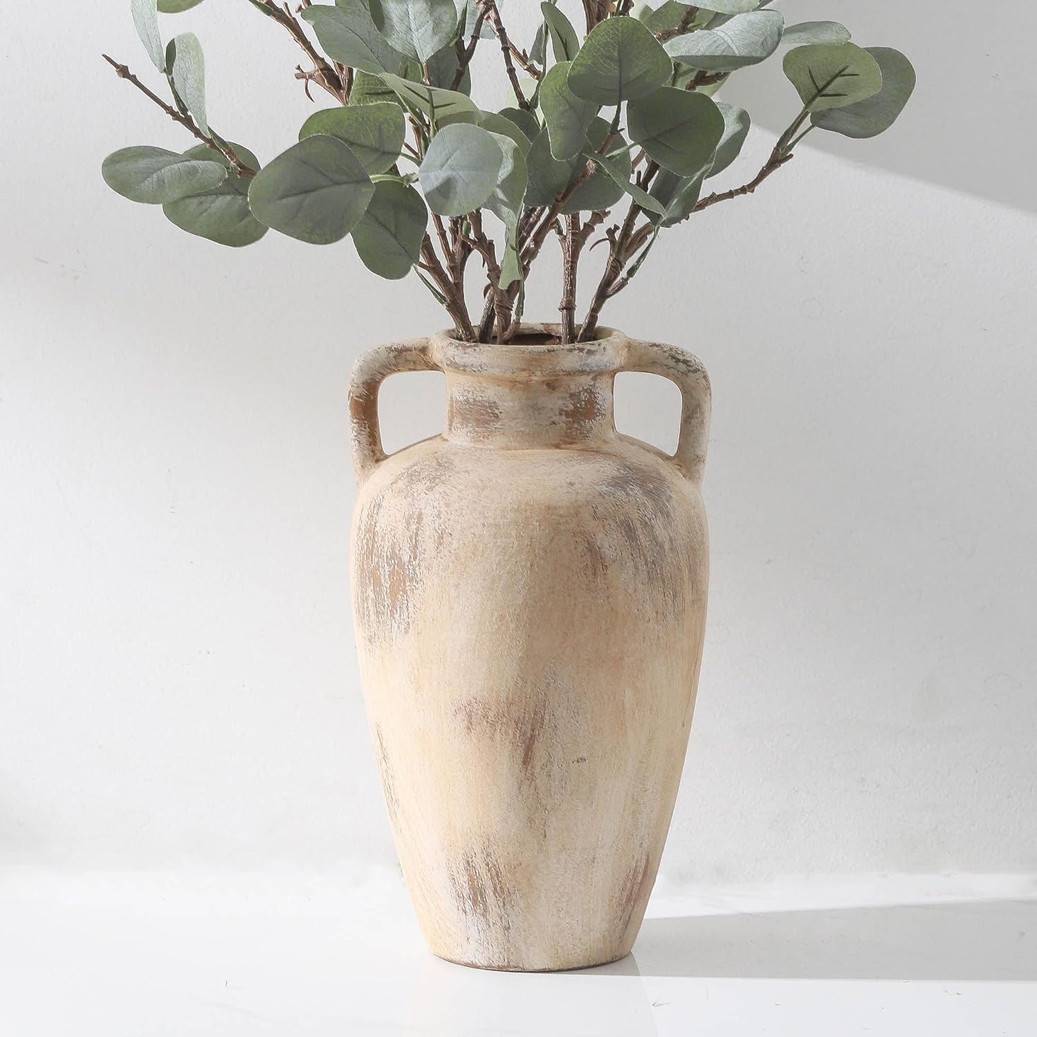 Farmhouse Ceramic Flower Vase — 41" — 103-11.4in
