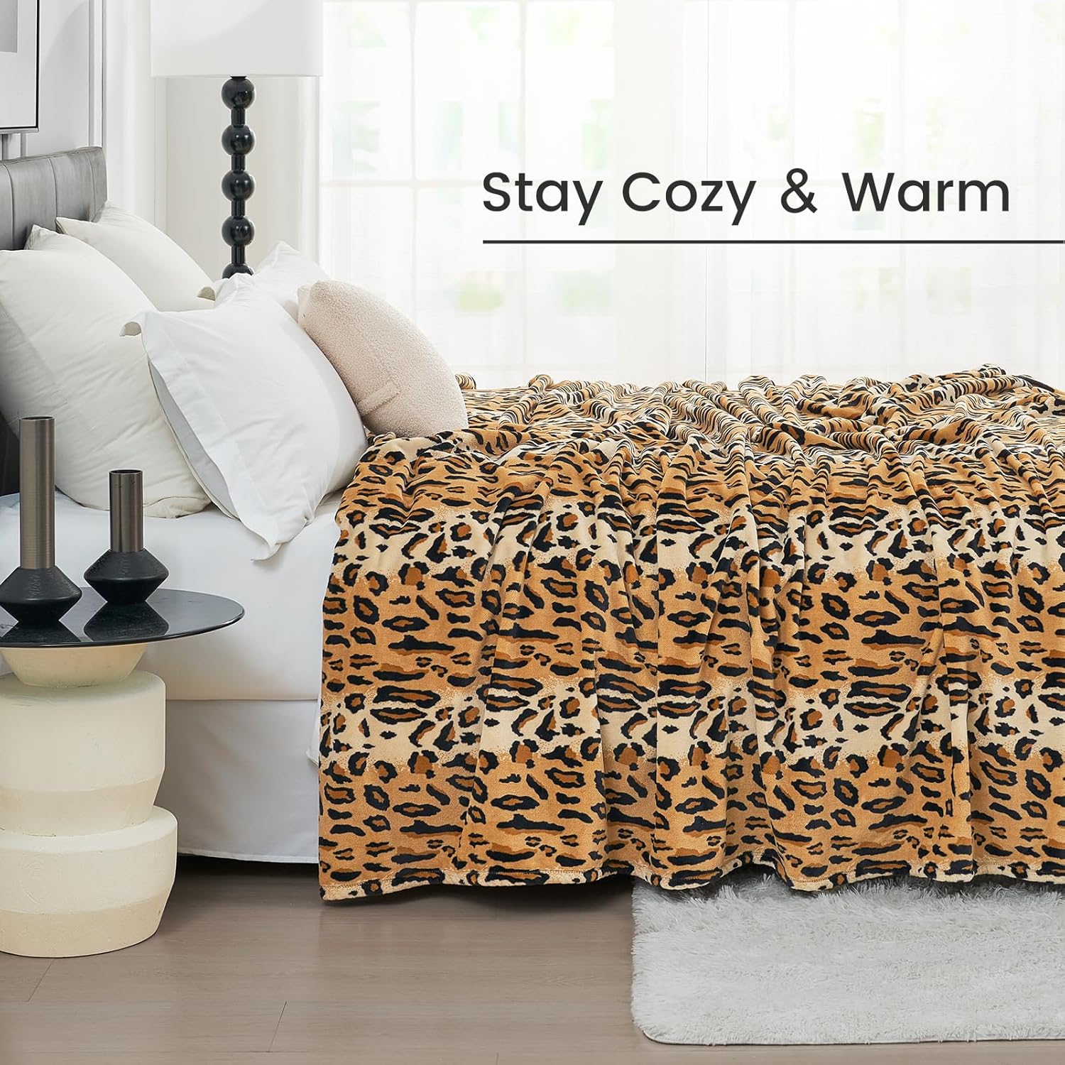 Beige Throw Pillow — 50" - View 3