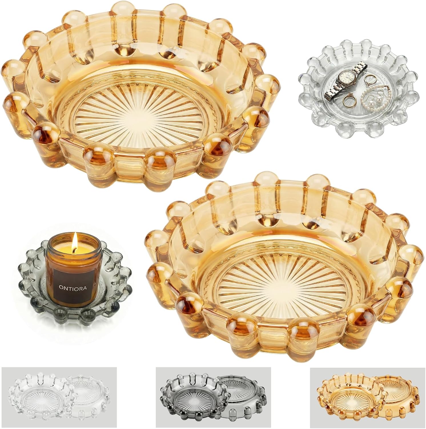 Luxe Gold Candle — Golden (Amber)