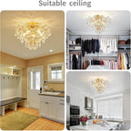 Luxe Black Chandelier — 5-Light - View 6