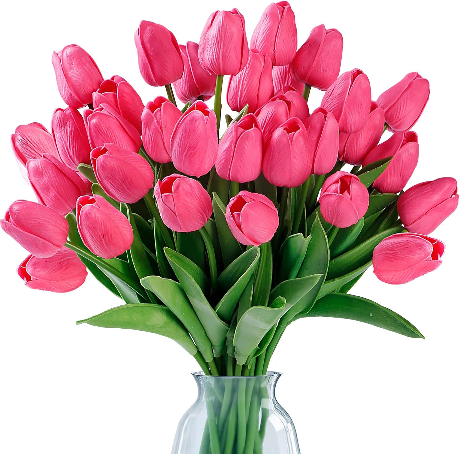 Green Artificial Flowers — 30 Pcs