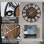 Battery Operated Farmhouse Metal Wall Decor — 24" - View 3