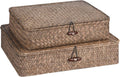 Boho Brown Storage Bin — Set of 2 — Coffee