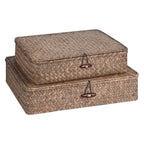 Boho Brown Storage Bin — Set of 2