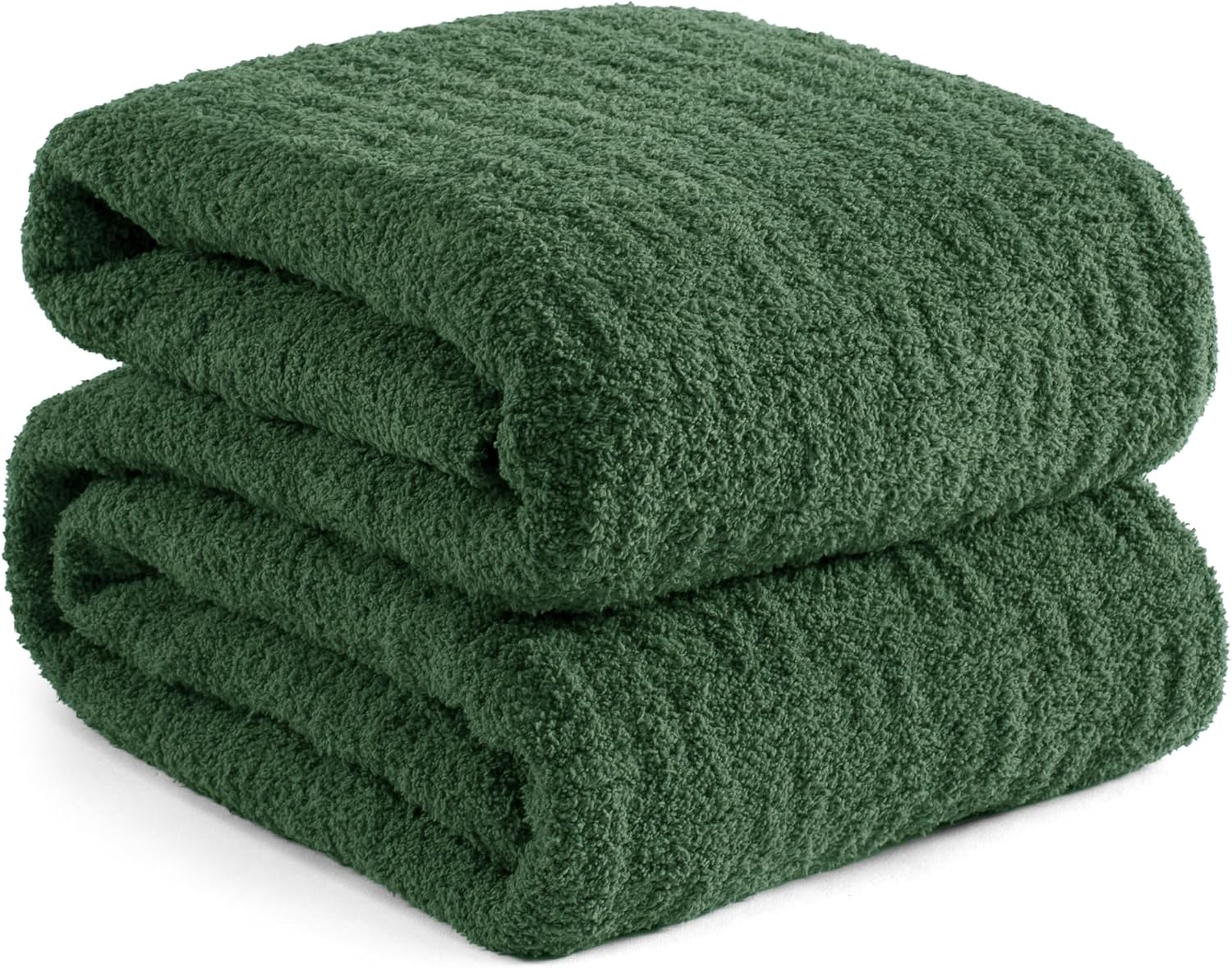 Pom Pom Farmhouse Blue Throw Pillow — 60" — Green