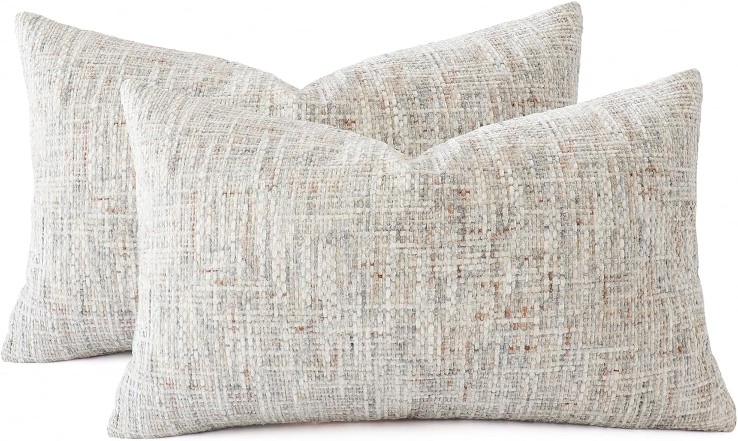 Chenille Boho Beige Throw Pillow Cover — 18" — Neutral