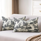 Velvet Boho Black Throw Pillow — 20"