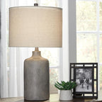 Antique Modern Beige Table Lamp — 25" - View 2