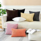 Lumbar Boho Beige Throw Pillow Cover — 24" - View 6