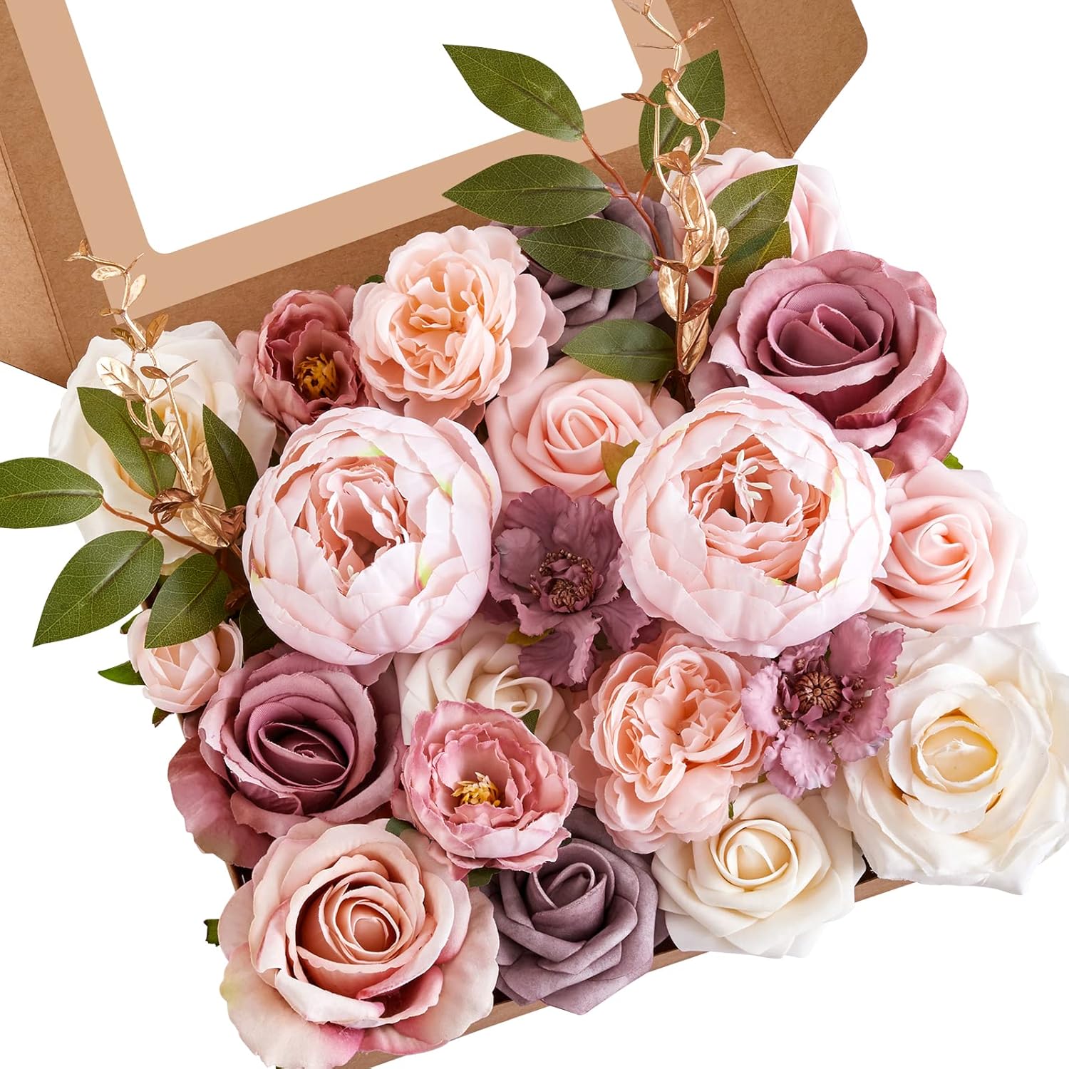 Black Artificial Flowers — A Abby Dusty Pink