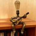 Adjustable Brown Desk Lamp — 2-Bronze/With guitar + lights