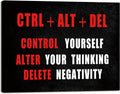 Fabric Wall Art — 16" — CTRL+ALT+DEL-R+W