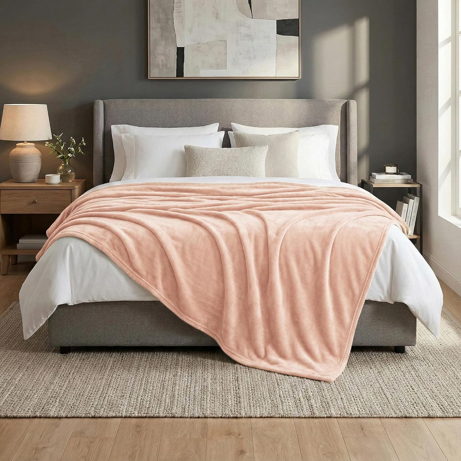 Beige Throw Pillow — 50x60 — 90x90