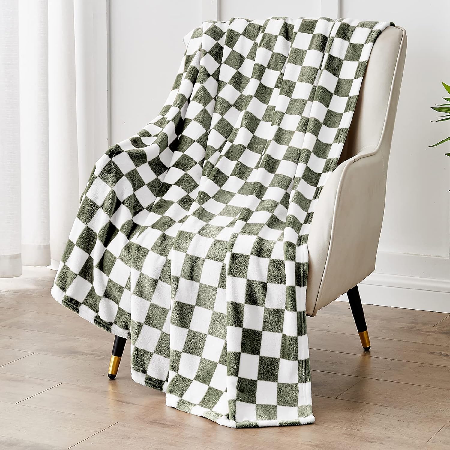 Black Throw Pillow — 50" — 01 Dark Olive