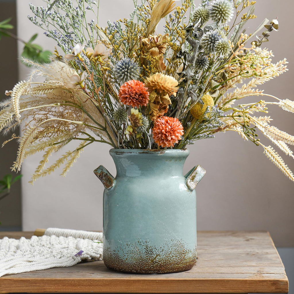 Boho Brown Flower Vase — 6"