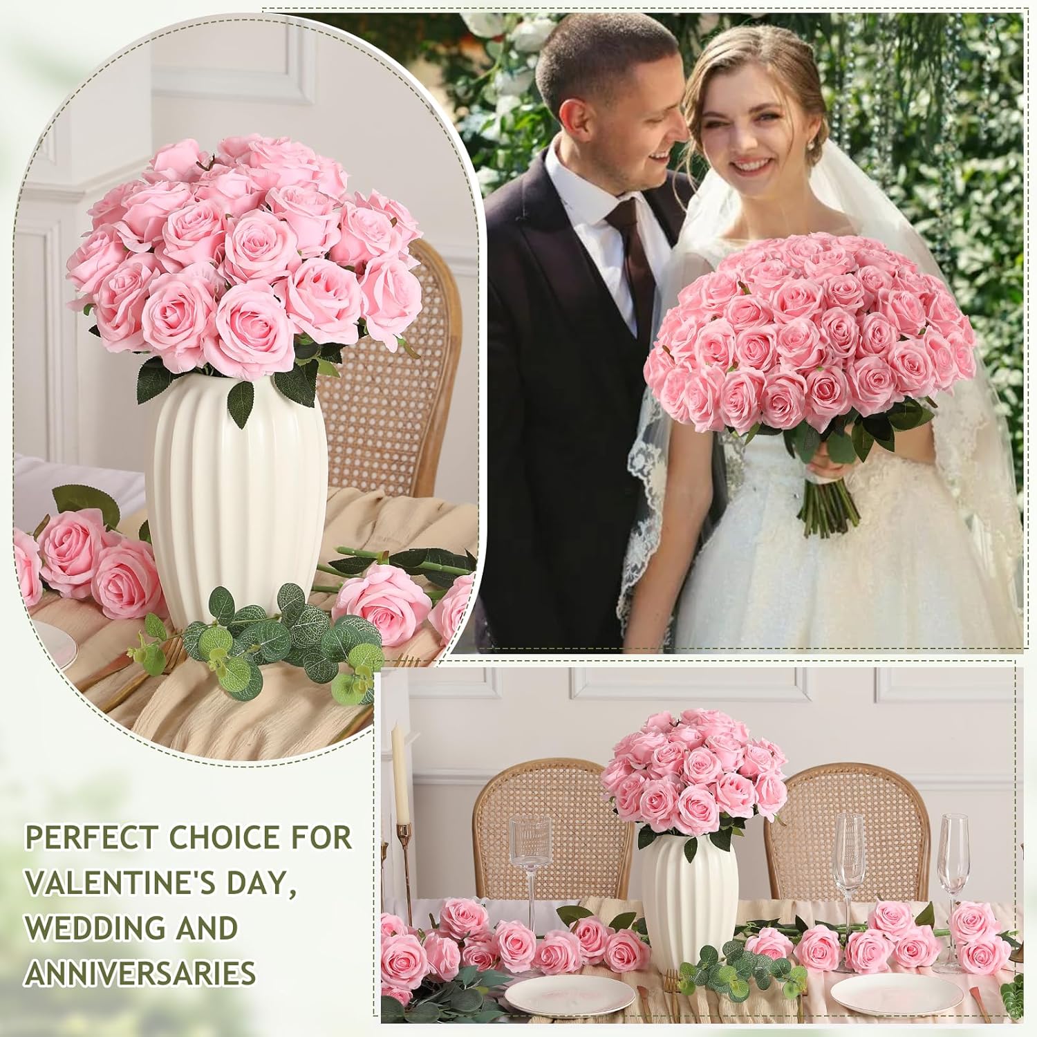 Pink Artificial Flowers - View 3