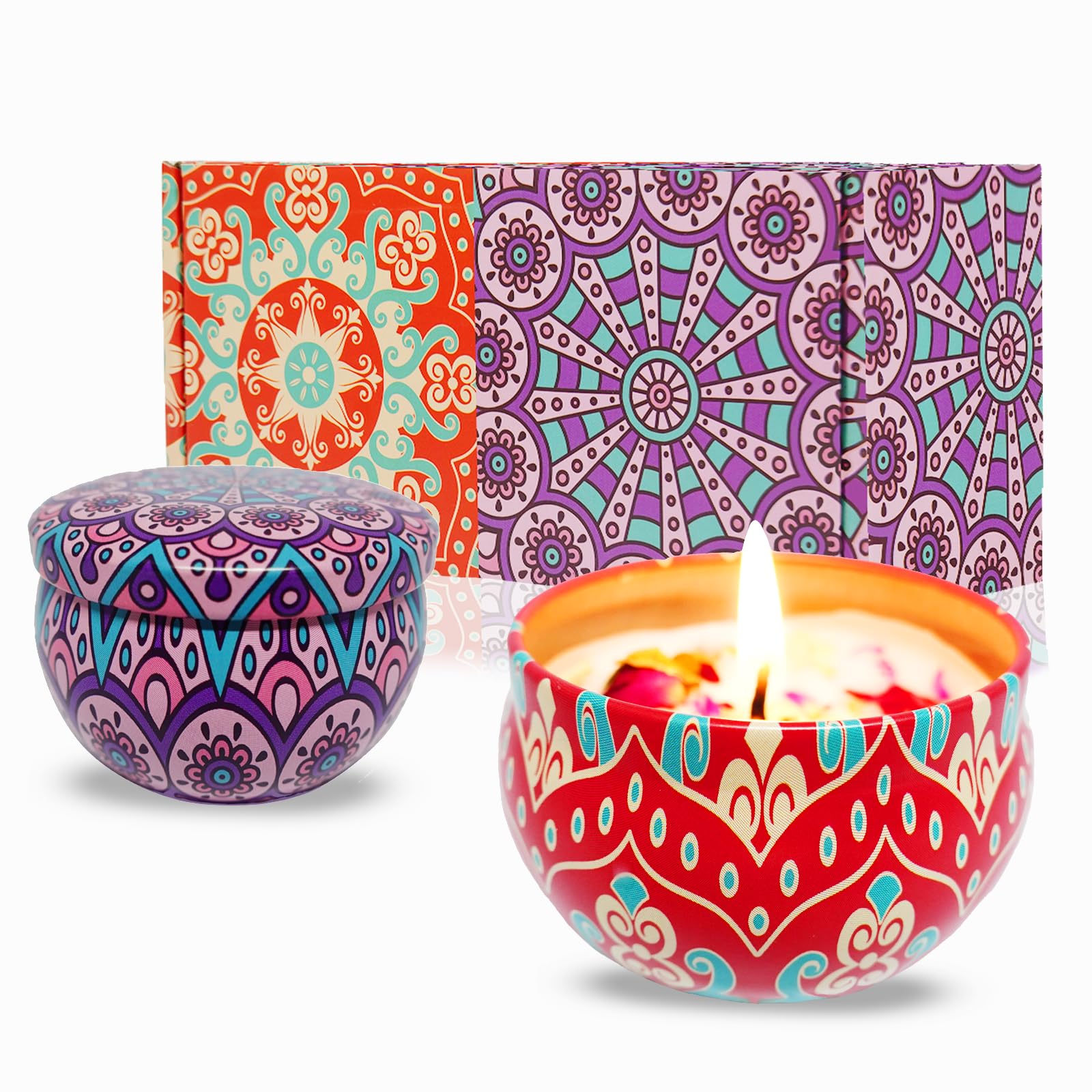 Soy Wax Metal Scented Candle