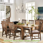 Farmhouse Black Chandelier — 6-Light - View 2
