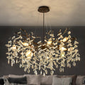 Round Luxe Black Chandelier — 10-Light — Black
