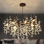 Round Luxe Black Chandelier — 10-Light — Black