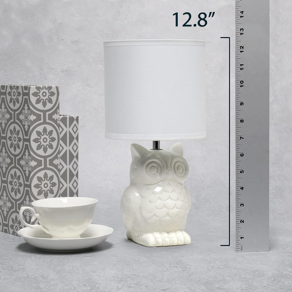 Modern White Desk Lamp — 12.8" - View 4