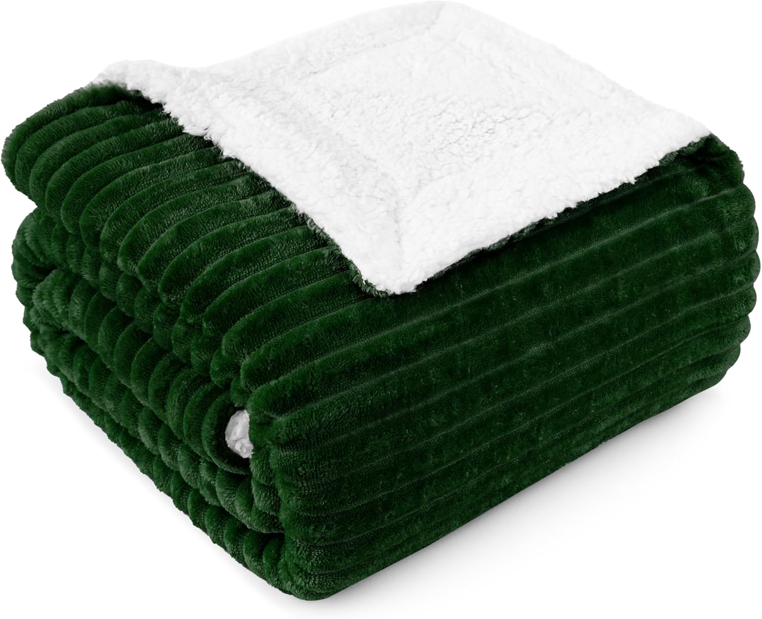 Beige Throw Pillow — 80" — Emerald Green