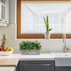 Rectangular Farmhouse Wood Artificial Plant - View 5
