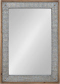 Farmhouse Brown Wall Mirror — 39" — 39"L x 27"W