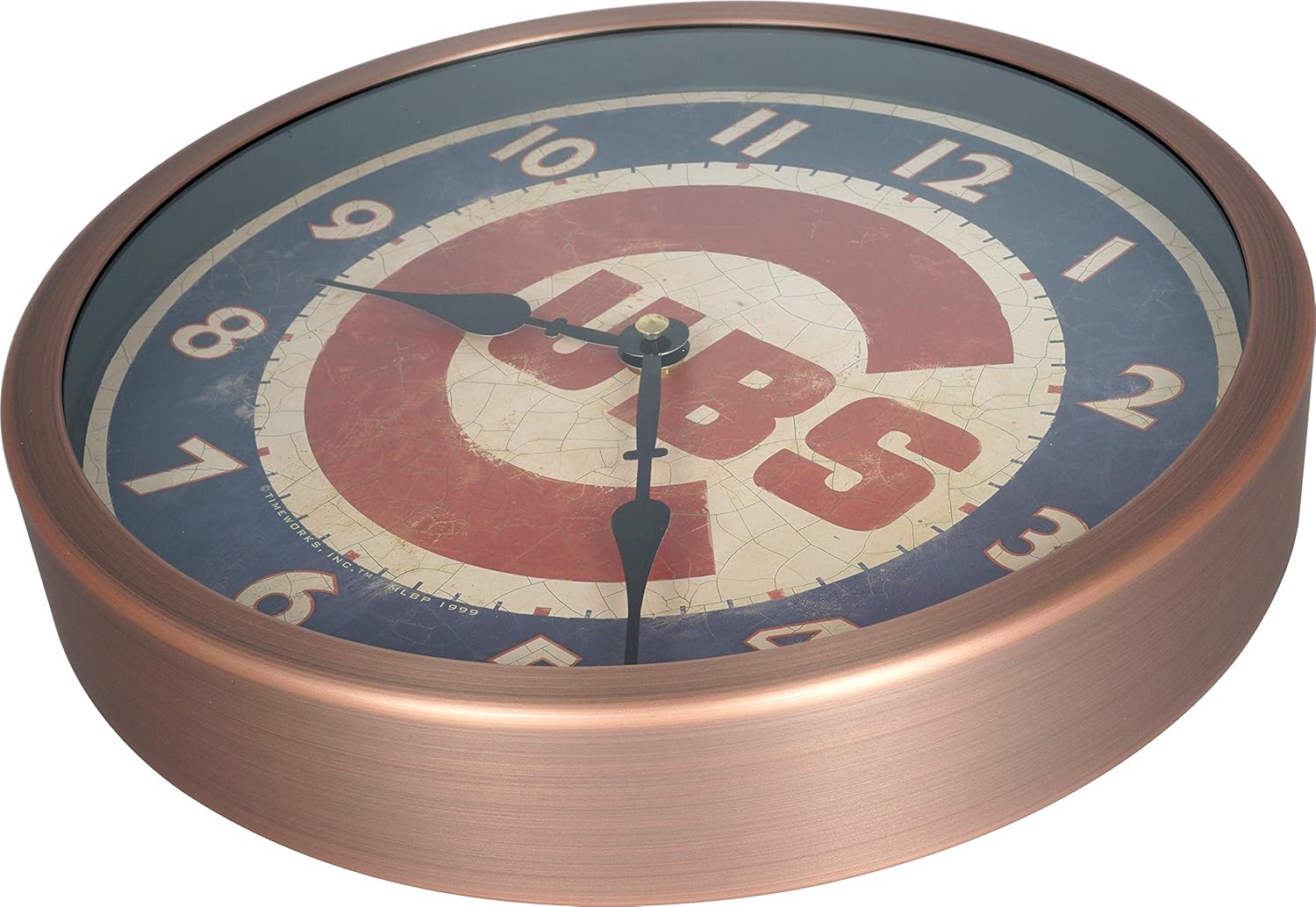 Vintage Mid-Century Gold Wall Clock — 12" - View 2