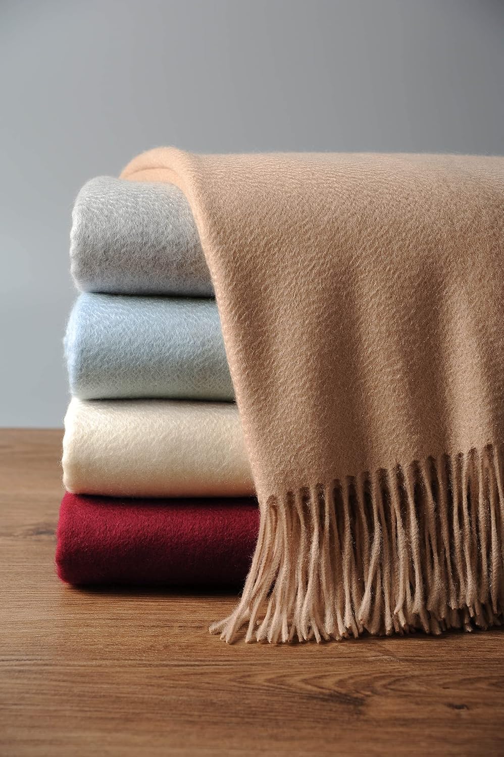 Beige Throw Pillow — Rugby Tan