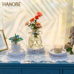 Farmhouse Wood Pillar Candle — 5.11" - View 7