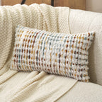 Tufted Boho Black Throw Pillow Cover — 20"