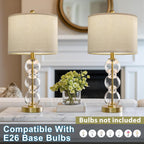 USB Luxe Black Bedside Lamp — 25" - View 6