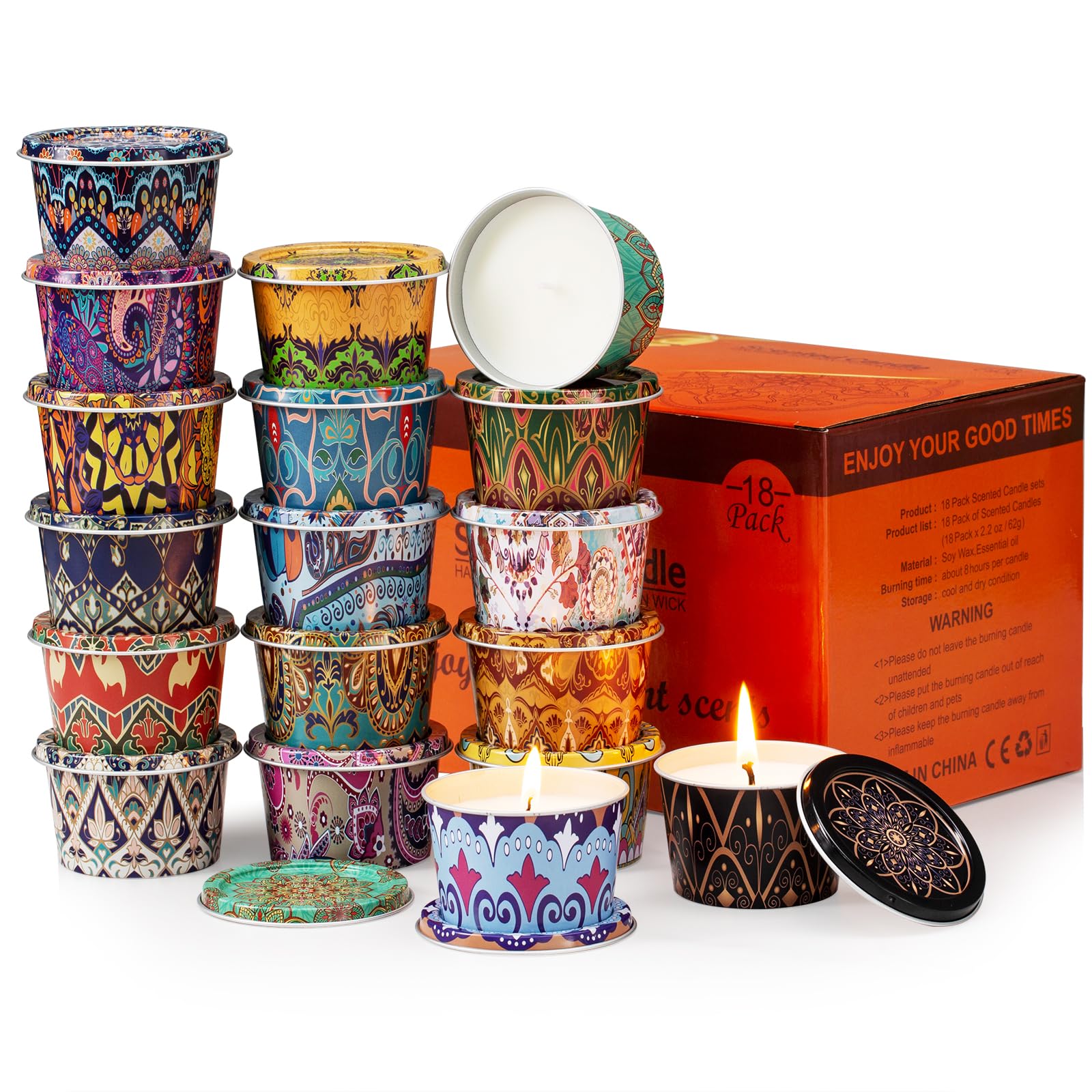 Soy Wax Metal Scented Candle