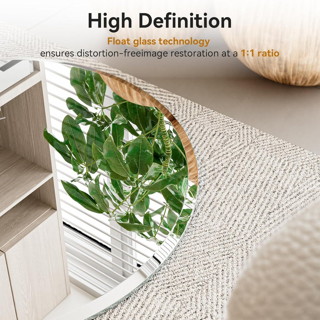 Beveled Beige Wall Mirror — 24" - View 5