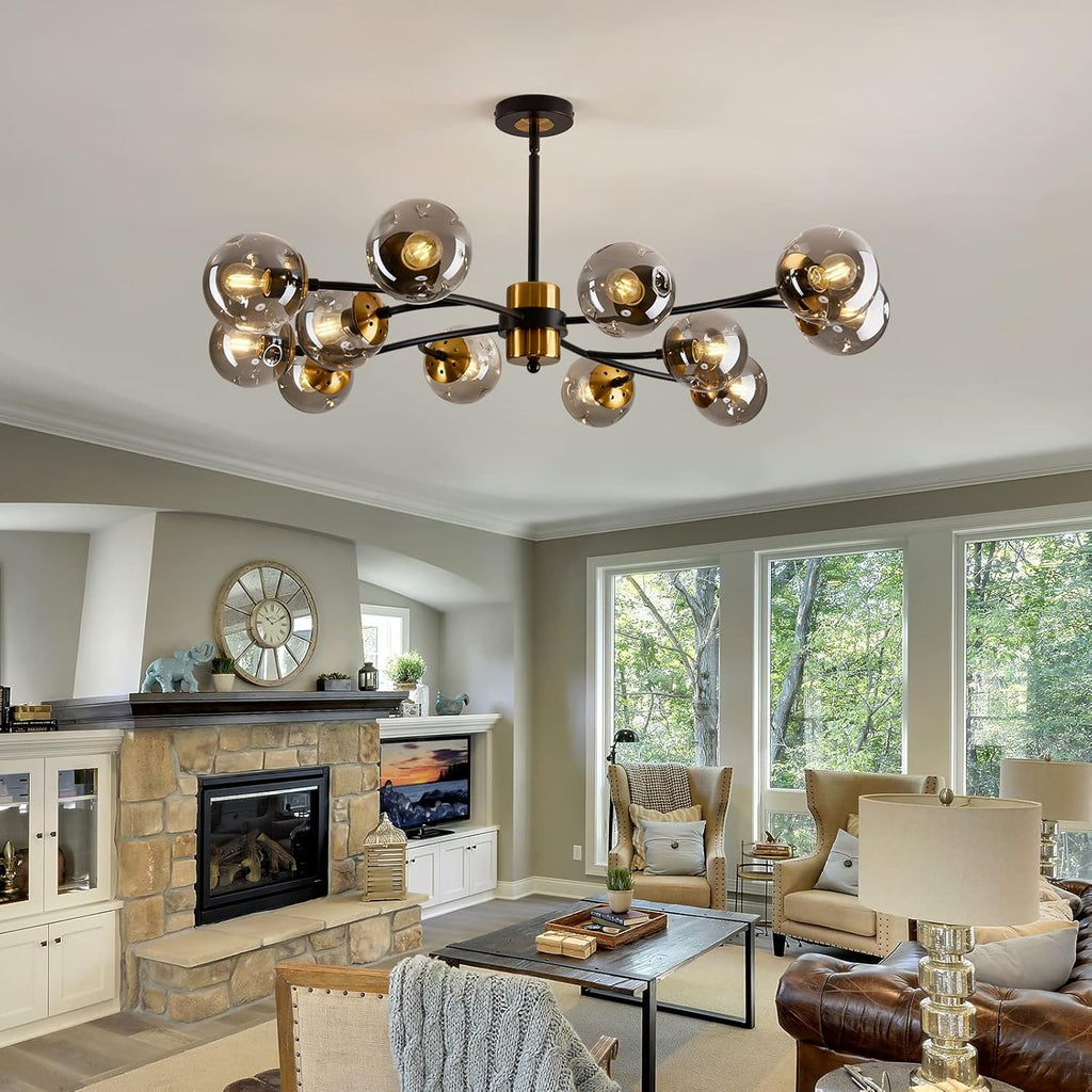 Vintage Luxe Metal Chandelier — 12-Light - View 6