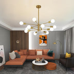 Adjustable Luxe Black Chandelier — 12-Light - View 5