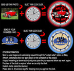 Vintage Blue Wall Clock - View 4