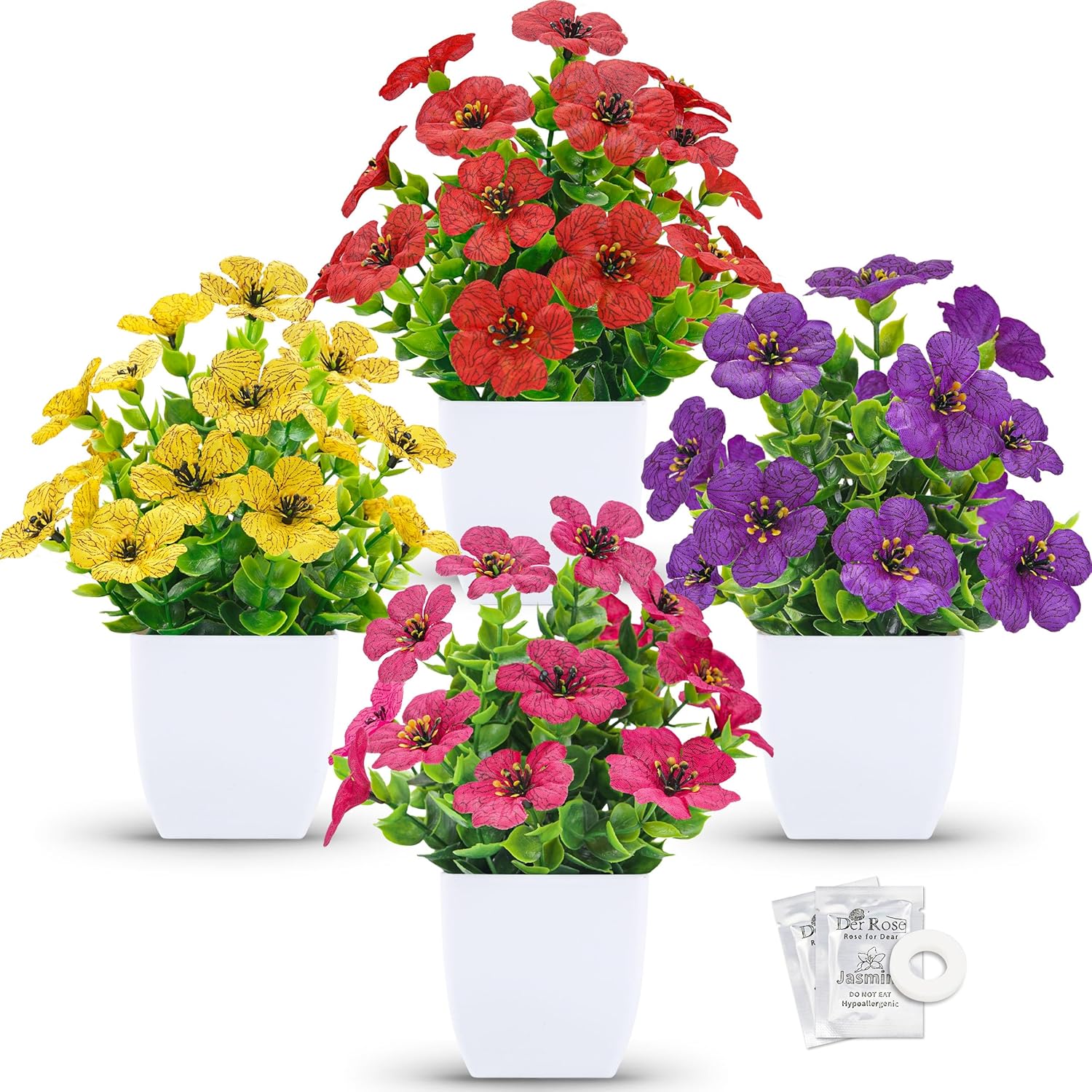 Black Artificial Plant — White
