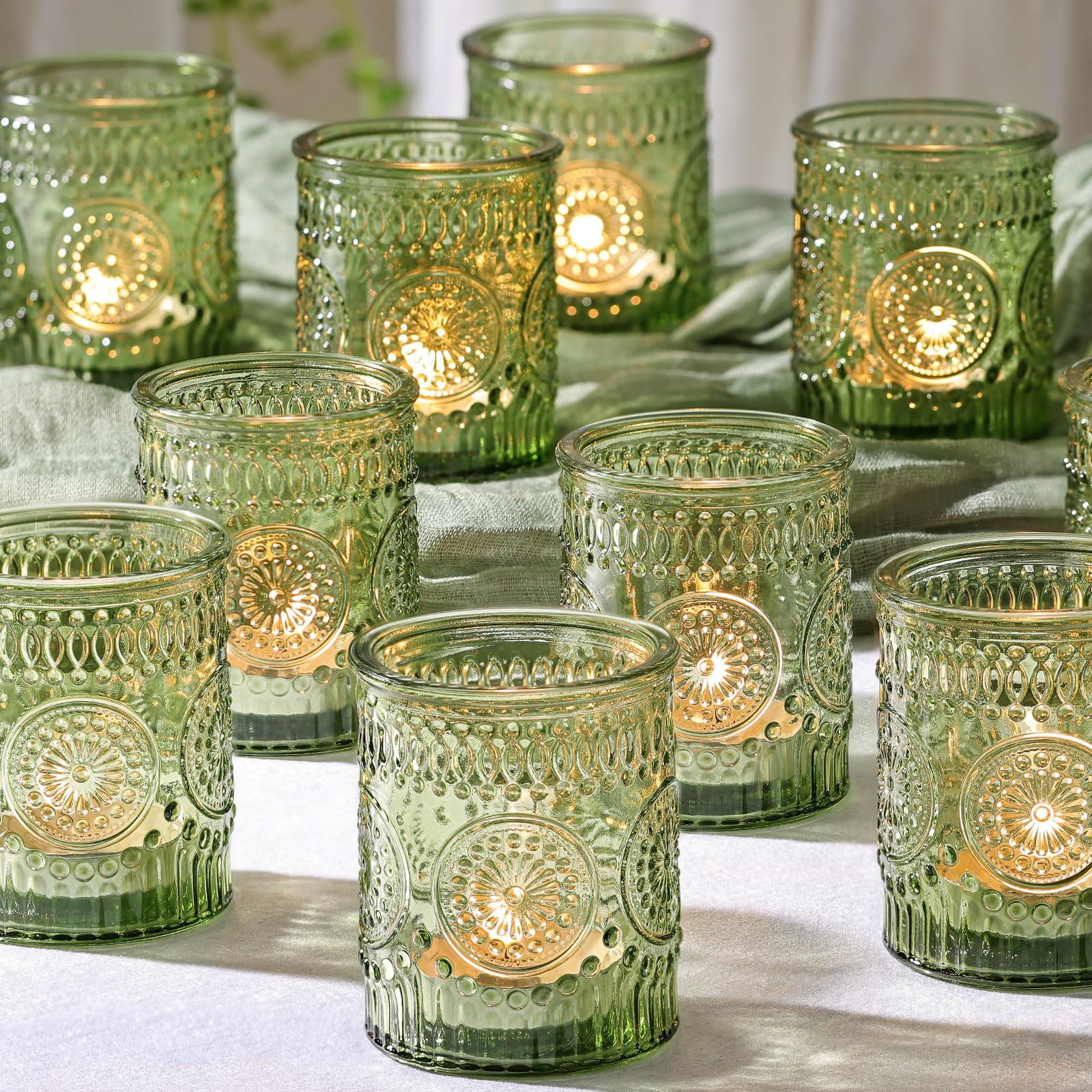 Vintage Blue Candle