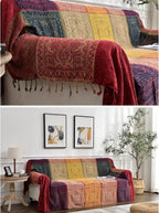Chenille Boho Black Throw Pillow — 60x75 - View 6