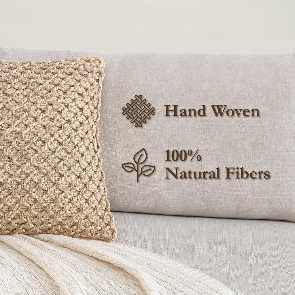 Boho Beige Pillow Cover — 20" - View 4