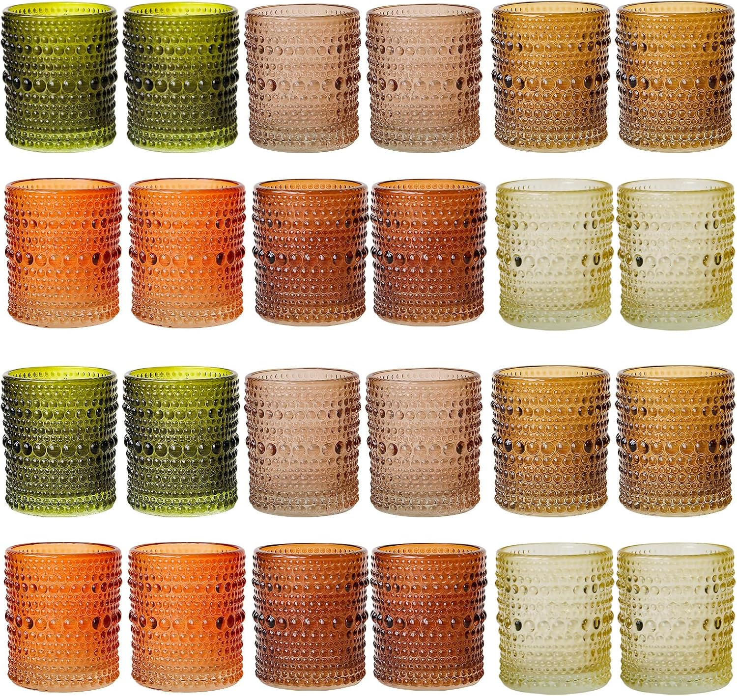 Vintage Gold Candle — Set of 24 — Earth-tone Collection