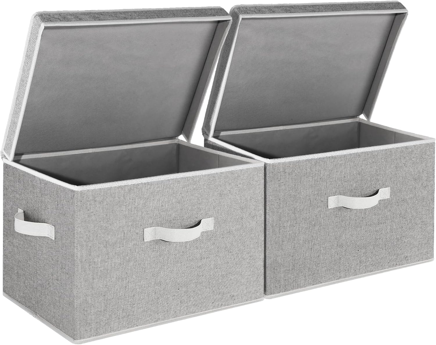 Beige Storage Bin — Gray