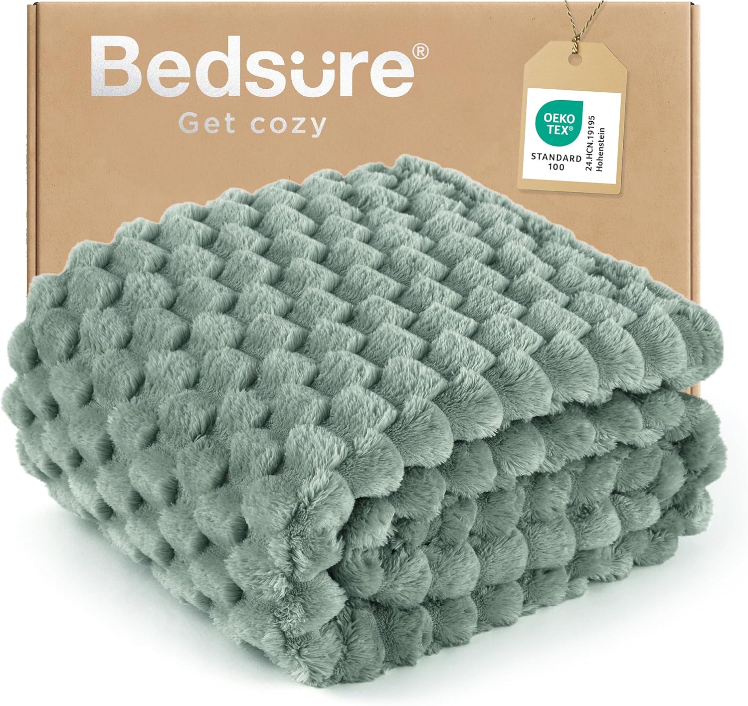 Beige Throw Pillow — 50" — 02 - Sage Green