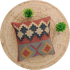 Handwoven Boho Fabric Pillow Cover - View 4