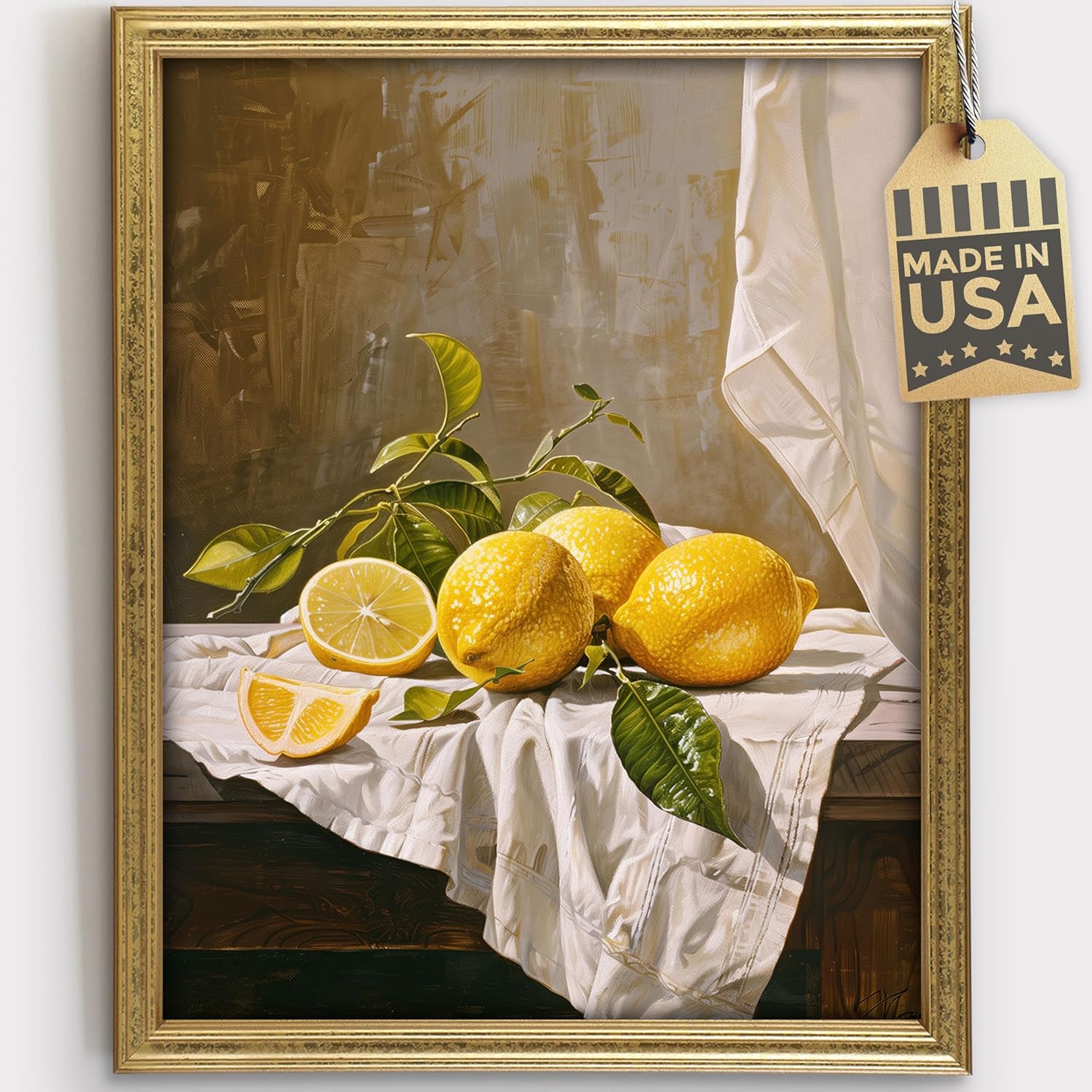 Unframed Wall Art — 11x14 — Vintage Lemons