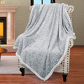 Grey Throw Pillow — 60" — Melange Grey