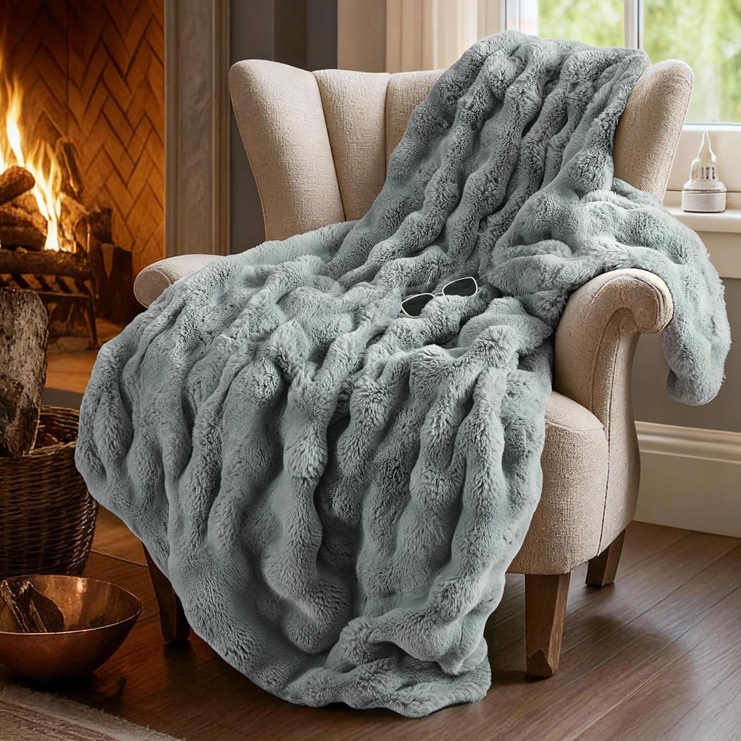 Grey Throw Pillow — 60" — Twin(60"x 80")