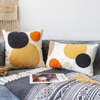 Tufted Boho Fabric Throw Pillow Cover — 20" - View 2